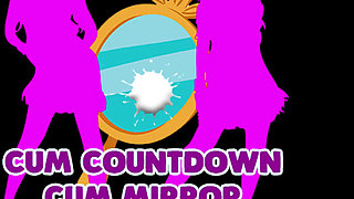 AUDIO ONLY - Cum countdown cum mirrror with 2 dressed girls