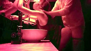 Rough Sex in the Club Bathroom with an 18-Year-Old Amateur