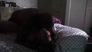 Attractive brunette teenager with big boobs fingering pussy