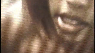 Skinny Black Chick Sucks Out All Cum After Gentle Sex in the Bathroom