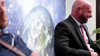 Athletic jock doggyfucked by horny man