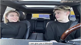 Paid For A Taxi With A Blowjob In The Car Outdoor