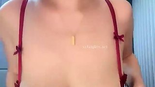 Emo Teen Show Her Big Boobs on Webcam