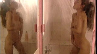 Young Asian Touches Her Pussy and Takes a Sensual Shower