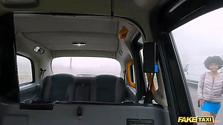 Faux cab Selva Lapiedra is banged by two Big Cocks on the backseat of london taxi