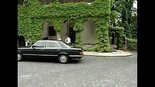 Turkish Maid Blowjob & Handjob - Busty Brunette MILF Serviced by Guest Outdoor