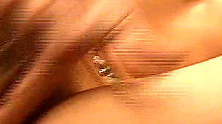 Smiling Brunette Flashes Big Tits and Sucks Throbbing Cock