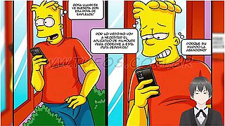 The Simpsons: Bart Fucks His Best Friend Milhouses Mother [eng Sub] With Sexo Duro, Car Toon And Tetas Grandes