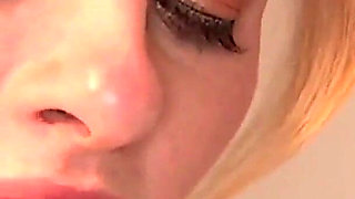 After college 18 year old Felix Vicious a slut with tattoos and golden hair gets turned on by cock in her pussy