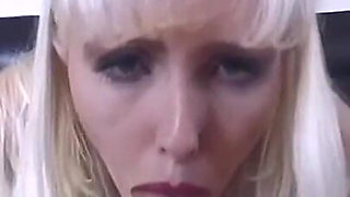 90's Big Tit Porn Chick Swallows Messy!