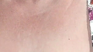 Busty Granny Teases with Huge Tits and Fingers Herself Wildly