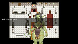 Cum on mouth, goblin, 3d