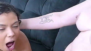 Perfect Brunette and Big Ass, Fucking with Me and Sitting on My Strapon