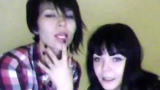 Russian Emo Girl Caught on Webcam