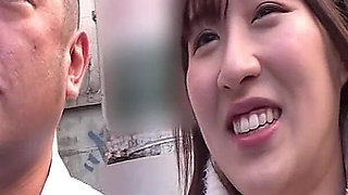 Public Plaza Kiss Addict Begs for More Keeps Kissing on the Move Then Oral and Mouth Finish