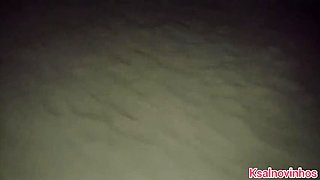Horn's Wife Walks Pantyless on Beach After Guy