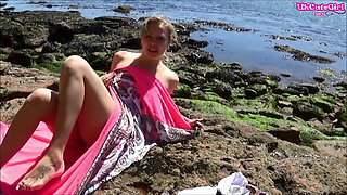 Outdoor Bondage Dream - Bound, Gagged & Climaxing on the Beach