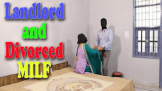 Divorced Chubby Indian MILF Share Her Pussy with Landlord for Rent and Security