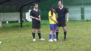Japanese Soccer Babe's Hairy Pussy Slammed Hard - Huge Creampie Explosion!