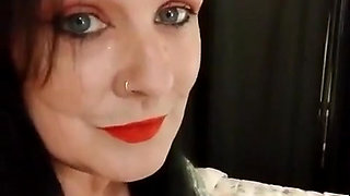 Cute Smoking MILF Red Lipstick