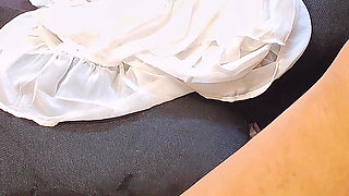 Bride Gets a Big Cock Creampie Riding Cowgirl with Her Big Ass and Hot Body