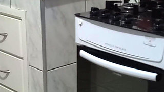 Maid Had Her Ass Used While Washing Dishes.
