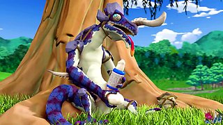 Romping, rule 34, cum on tits