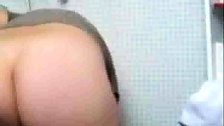 Spying on stepmom taking care of hairy pussy