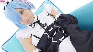 Japanese Anime Cosplay Rem -