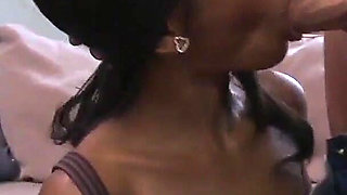 Riyanna Skie a slutty dark skinned girlfriend with a shaved pussy wants to get fucked by a big cock
