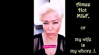 Mature Cinderella fucks herself in the pussy with the sharp heel of her shoe... What a magical whore!