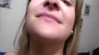 Blonde Slut Sucking Dick In Pov Action At Casting