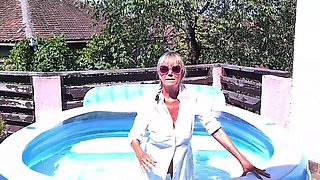 Pool Pounding DirtyMilfTina