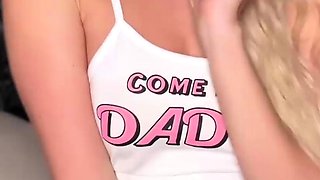 Daddy, will you train me how to suck dildo? Hot blond