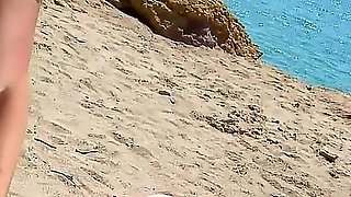 Hot beach fuck with skinny teens Amadea and Bianca