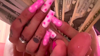 Foot Girl Bratty Feet Counting Cash Soles Calling You Loser Sole Scrunching Femdom Mean Girl Teen Brat