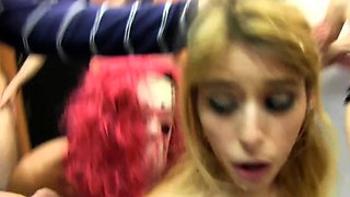 Amateur teen girlfriend anal group sex with facial shot