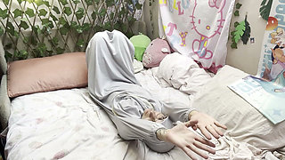 Hijabi Morning Yoga Day 28 From Muslim Girl