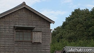 Javhub pretty jav beauty sucks and pounds two guys outdoors