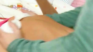 Boyfriend gets in the mood to fuck and seduces blonde skinny teen