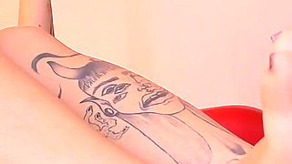 Beautiful Femdom Latina Tattooed Humiliates You in Spanish While You Look at Her Feet