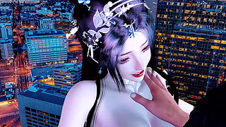 3D Big Boobs Slut Cosplay Babe Got Fucked in the Bathroom