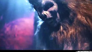 Futa Minotaur Hardcore Fuck - Ava Amira Tied Up & Swallowing Monster Cum