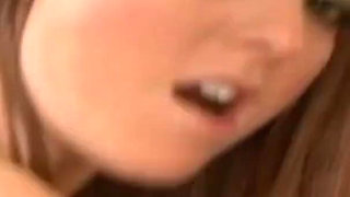 Sweet teen redhead fucked and milked on her pussy