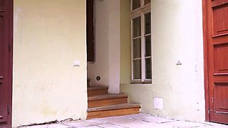 Beautiful Brunette Big Boobs Rides Fake Cock