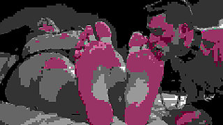 Fat BBW Slave to Lick Her Sweaty Smelly Feet - Humiliation