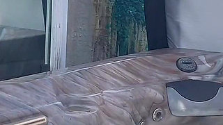 Artemisia Love Playing with Her Horny Pussy in the Outdoor Jacuzzi