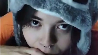White Wolf Ofc - She Can't See Me Because She Already Wants to Suck, Young Submissive White Moon