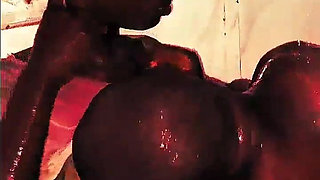 Having Fun in Shower, Tasting My Big Cock in Her Pussy BBC MILF