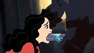 Student Girl Enjoys Sex in an Camp. Cartoon Horror Parody